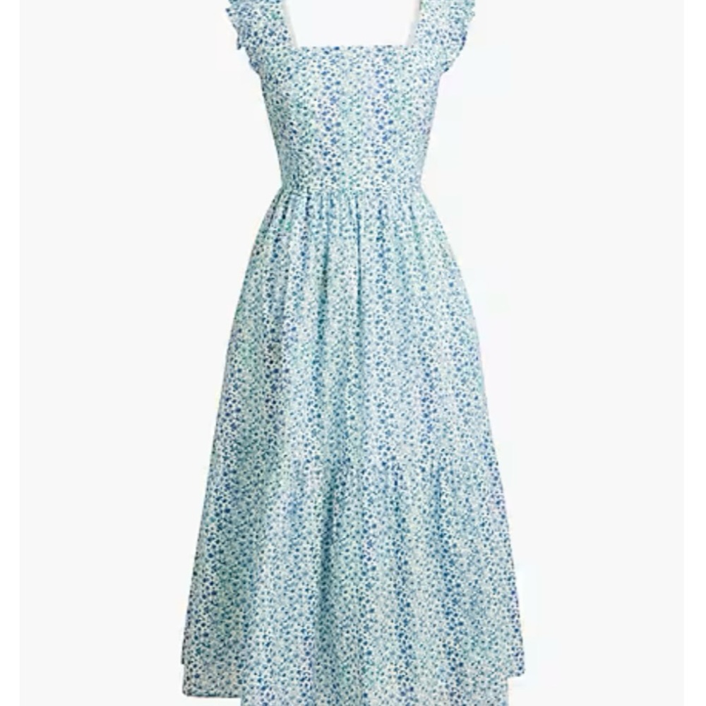 J Crew Floral Blue NapDress